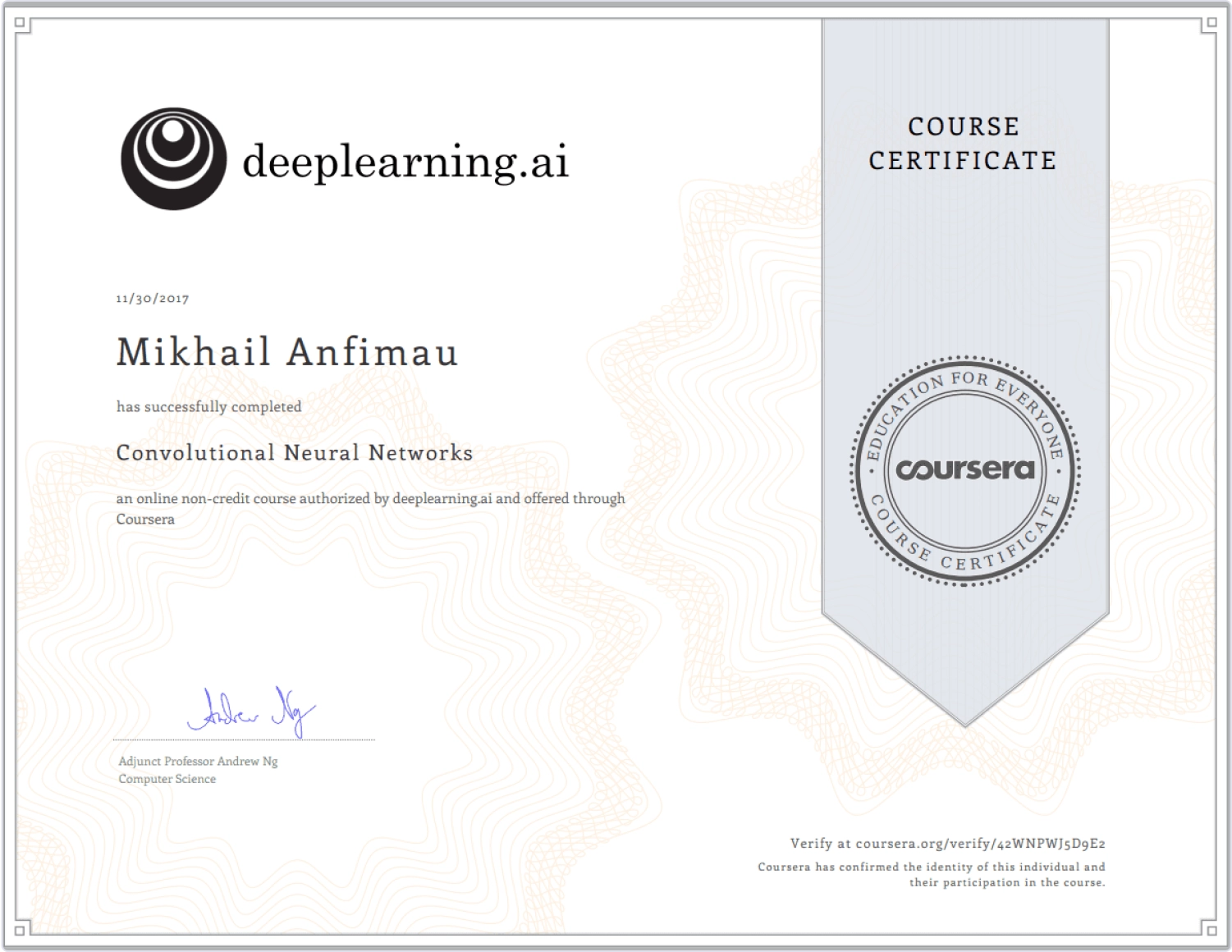 Convolutional Neural Networks
